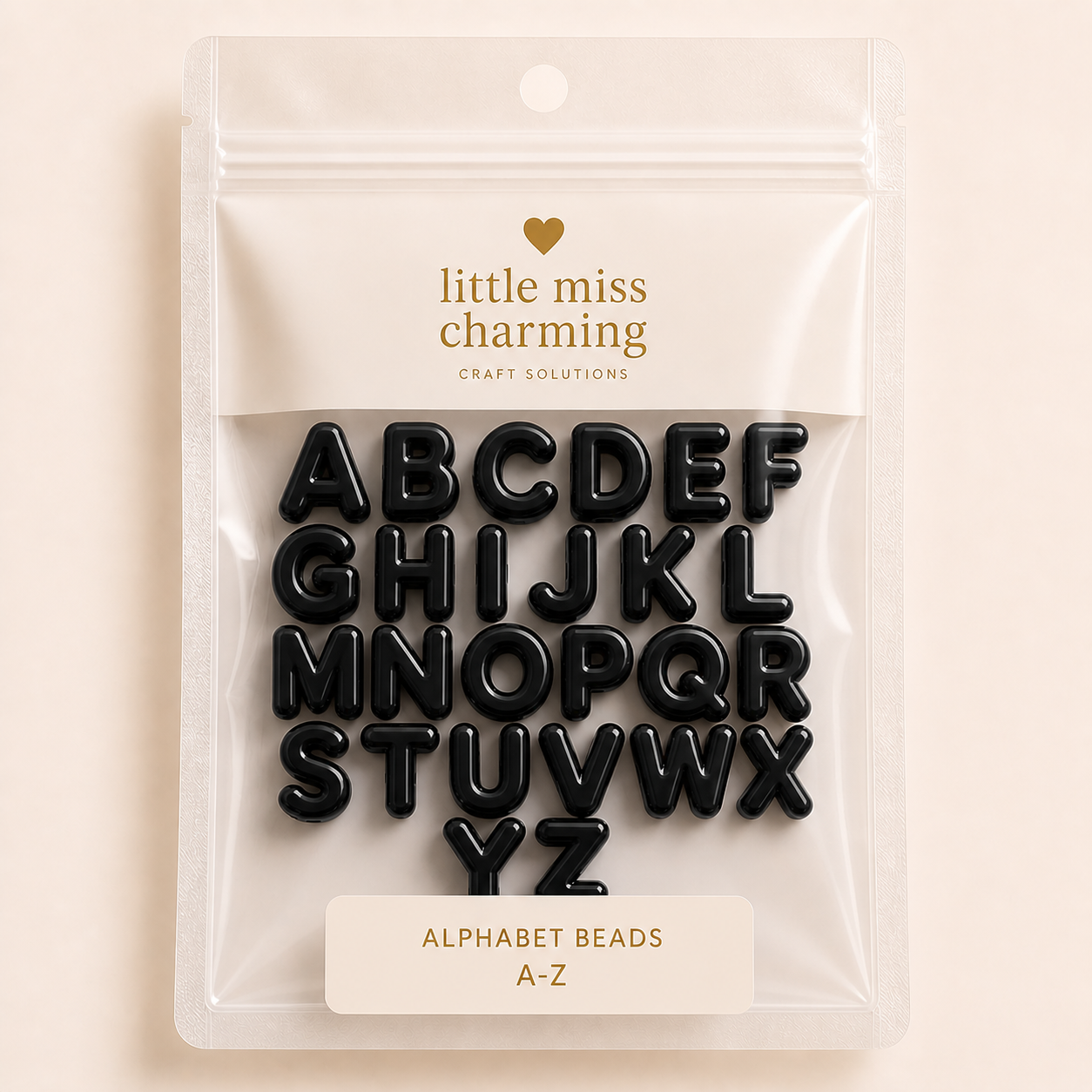 Extra Alphabet Letters - Black