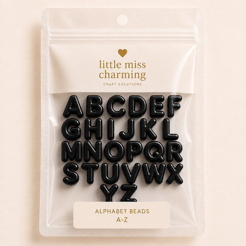 Extra Alphabet Letters - Black